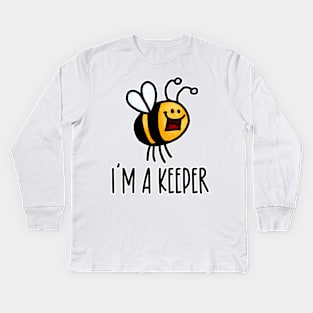 I'm a Keeper II Kids Long Sleeve T-Shirt